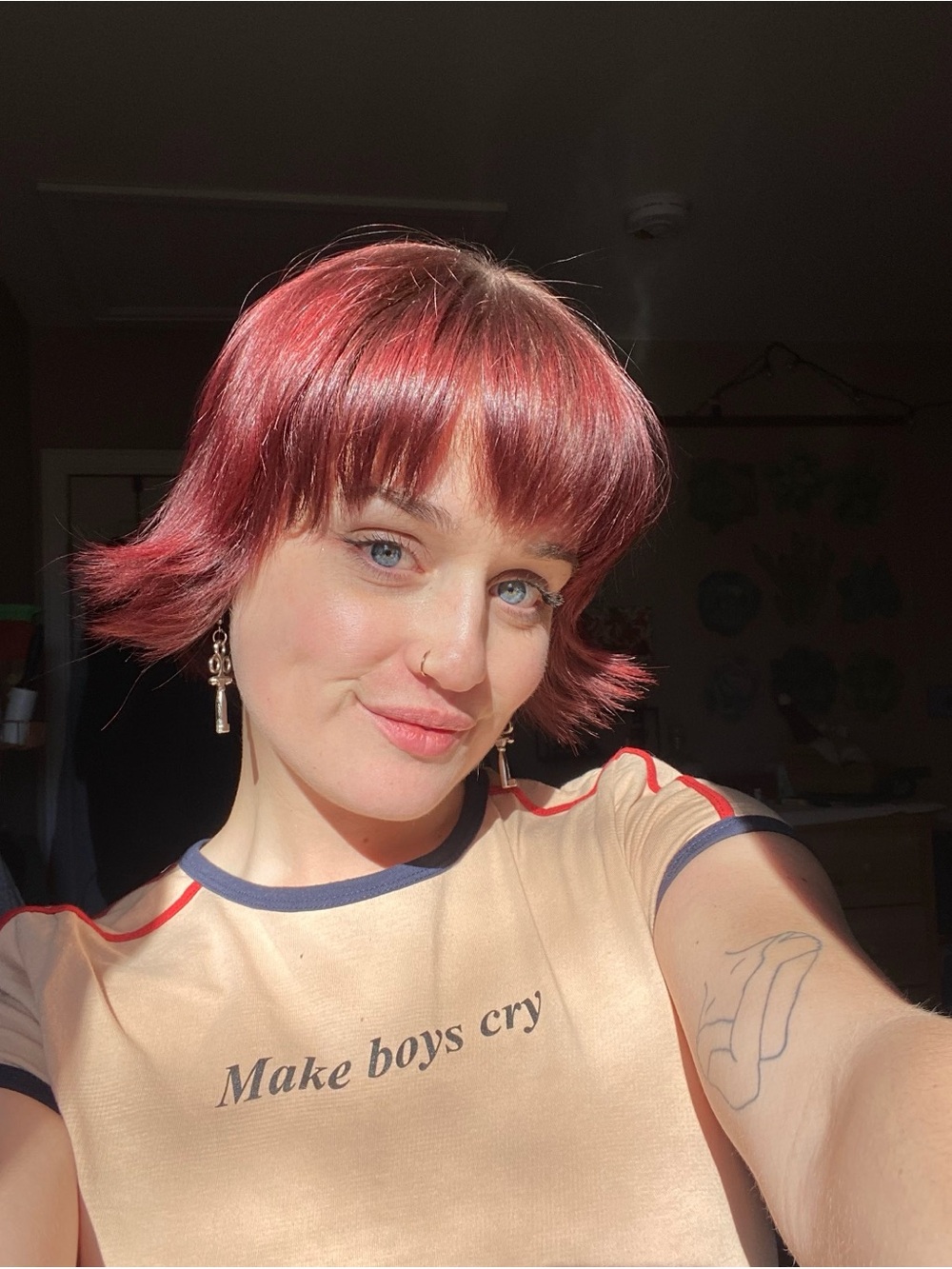 “Make boys cry” Tan T-Shirt